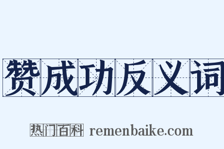 赞成功反义词是什么意思的图片